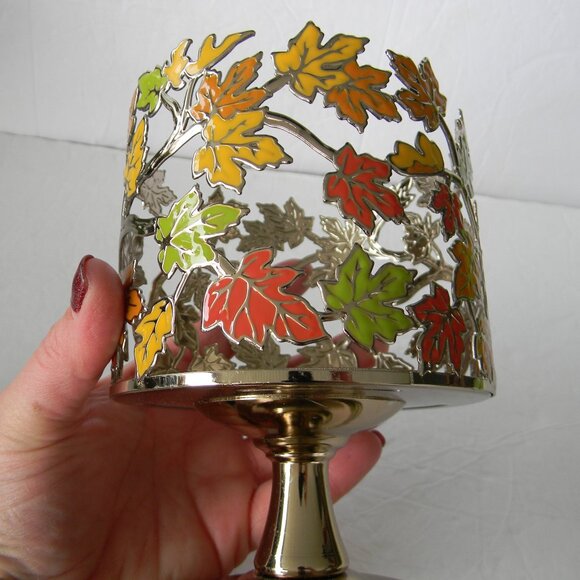 Bath & Body Works FALL LEAVES Candle Holder * 3-Wick * Fall * Pedestal - Picture 6 of 6